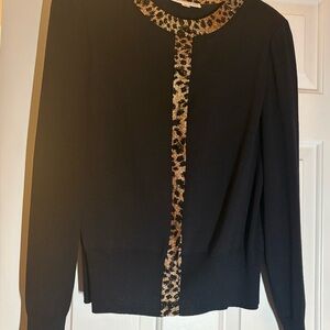 St. John Black and Gold Sweater